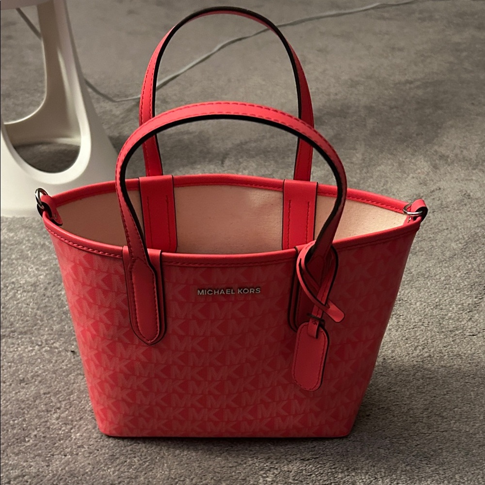 Michael Kors Coral Pink Tote Bag